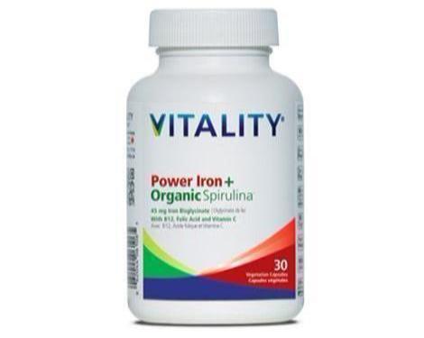 Vitality Power Iron + Organic Spirulina